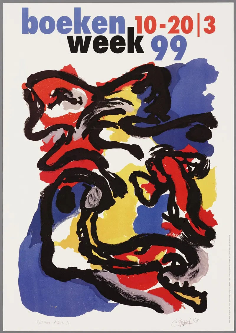 Boekenweek 99 Wall Art by Karel Appel - High-Resolution Digital Print