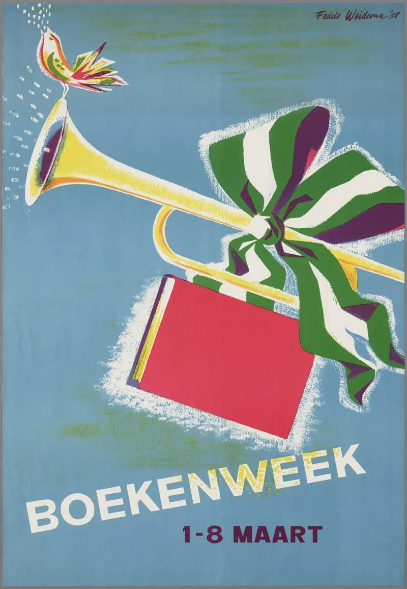 Boekenweek Wall Art by Fedde Weidema - High-Resolution Digital Print