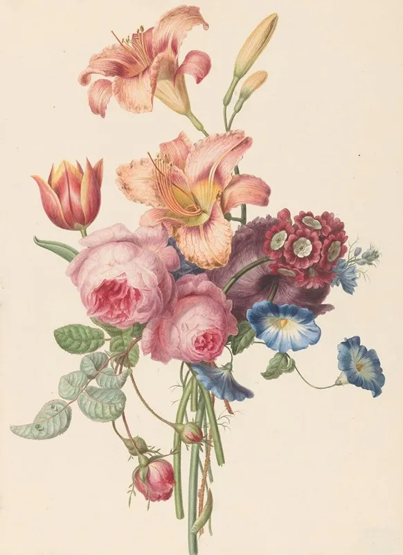 Boeket 4 Wall Art by Henriëtte Geertruida Knip - High-Resolution Digital Print