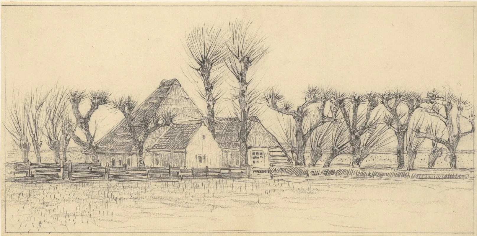Boerderij 5 Wall Art by Jacobus Gerardus Veldheer - High-Resolution Digital Print
