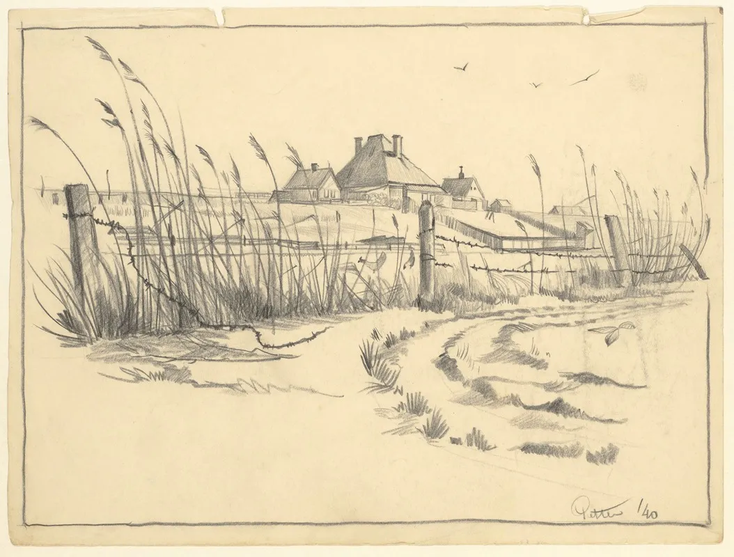 Boerderij Op Duin Wall Art by Maarten Oortwijn - High-Resolution Digital Print