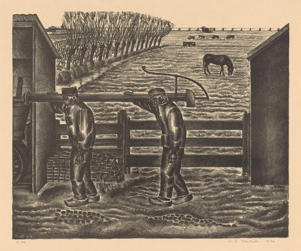 Boeren Met Pomp Wall Art by Henk Henriët - High-Resolution Digital Print