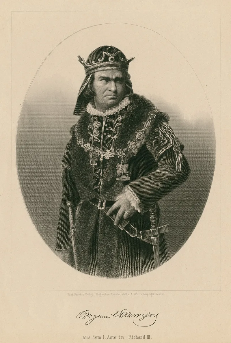 Bogumil Dawison Aus Dem I Acte In Richard Iii Wall Art by Albert Henry Payne - High-Resolution Digital Print