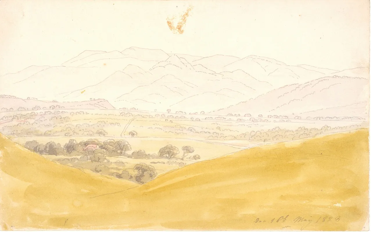 Bohemian Landscape With The Mittelgebirge