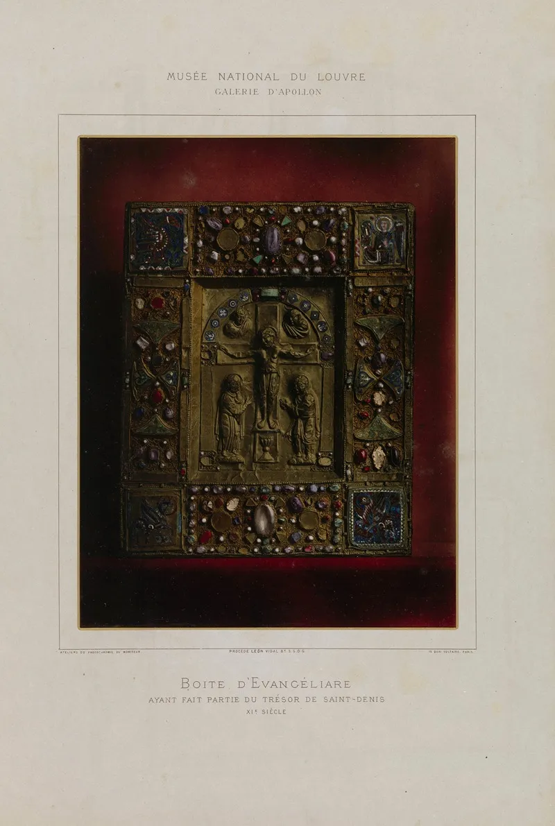 Boite Devangeliare Ayant Fait Partie Du Tresor De Saint Denis Wall Art by Léon Vidal - High-Resolution Digital Print