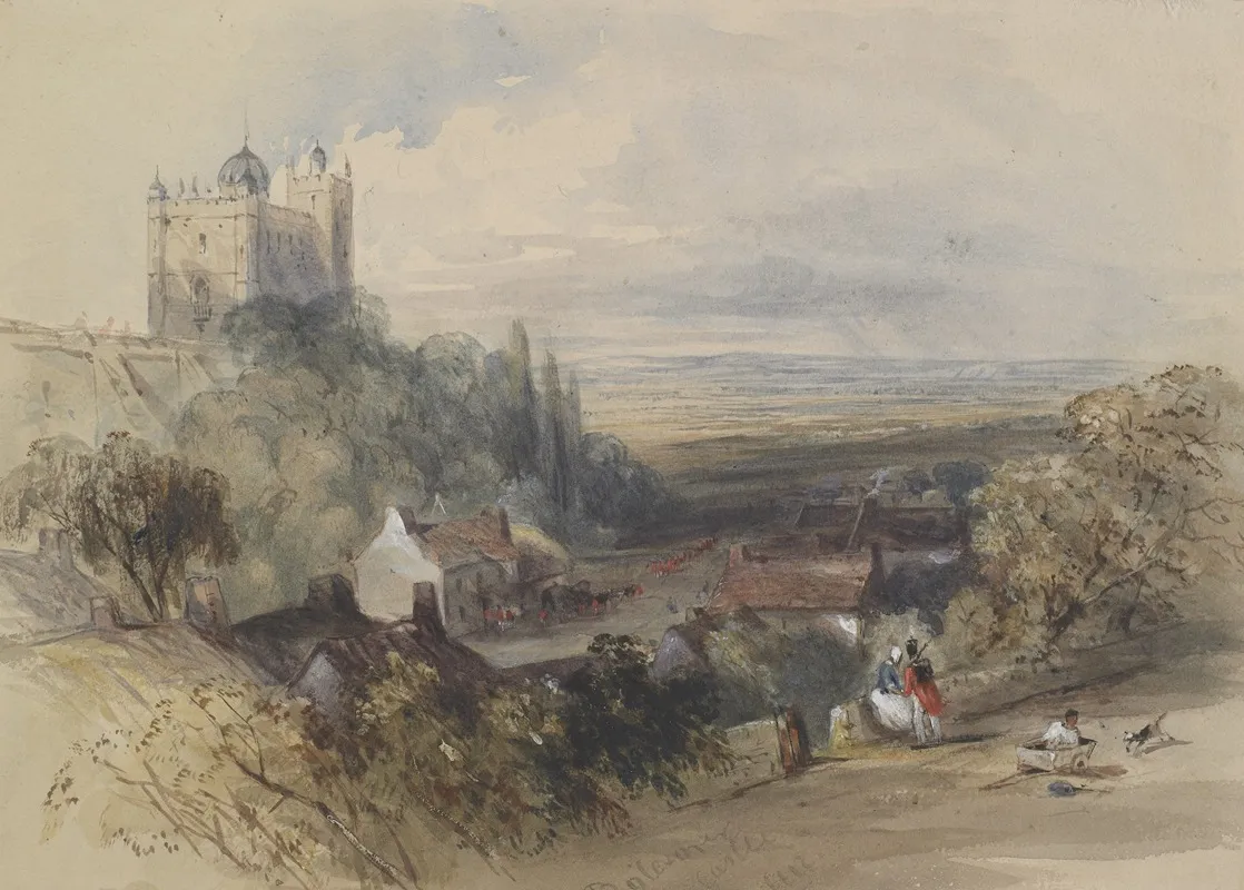 Bolsover Castle Wall Art by Charles Walter Radclyffe - High-Resolution Digital Print
