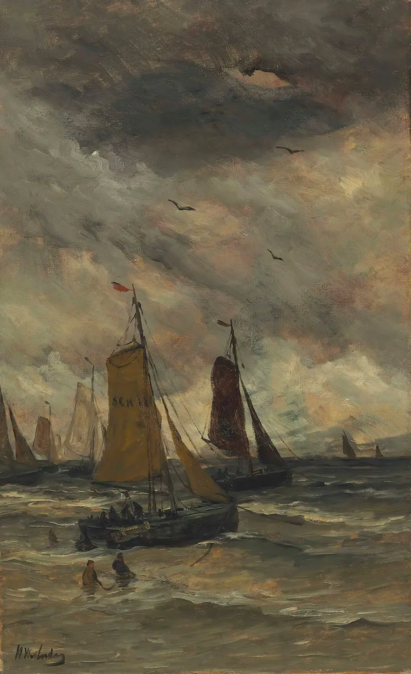Bomschuiten At Sea