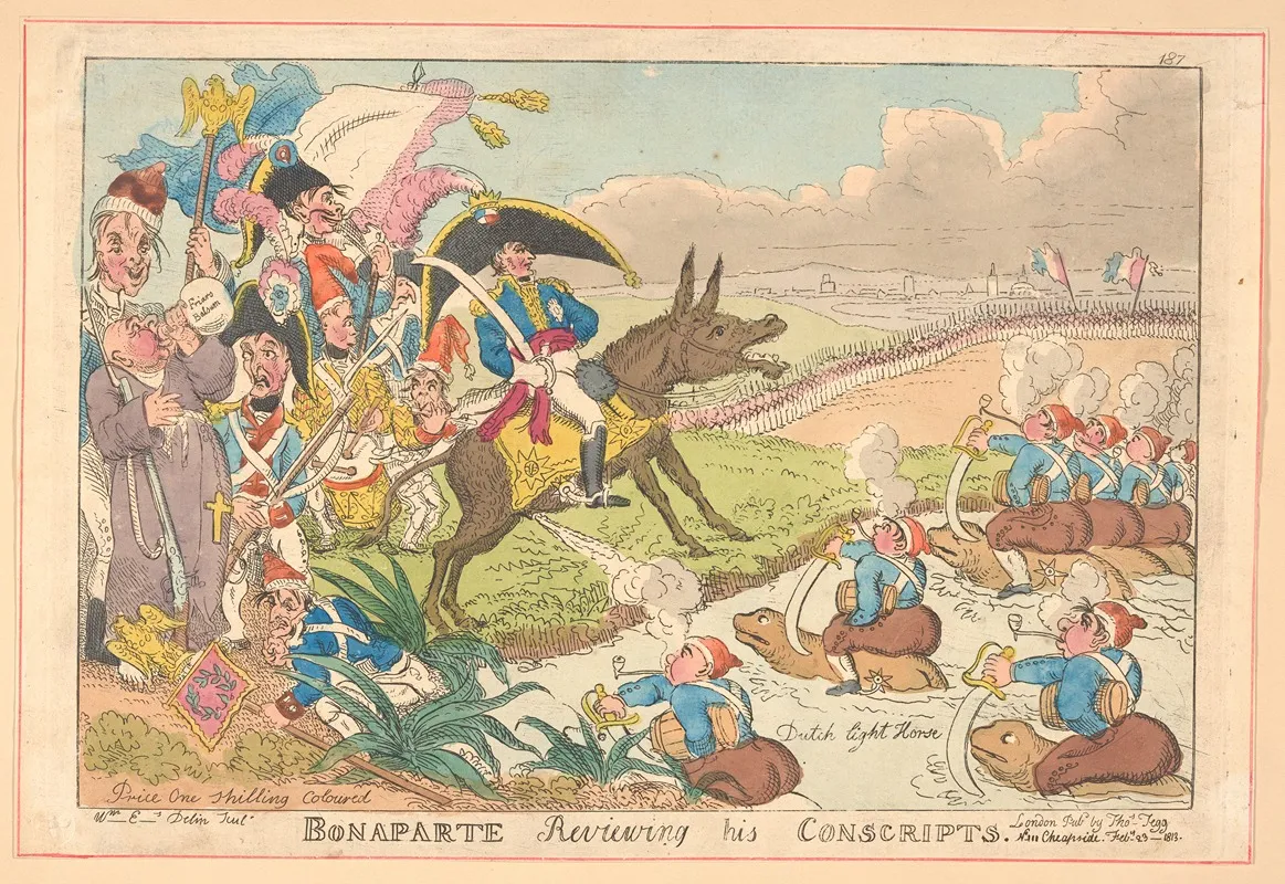Bonaparte Reviewing His Conscripts Wall Art by William Elmes - High-Resolution Digital Print