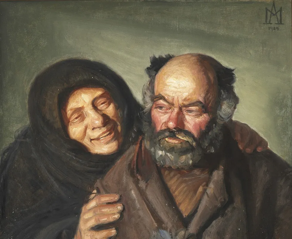 Bonatzi Og Glade Elsie Wall Art by Michael Ancher - High-Resolution Digital Print