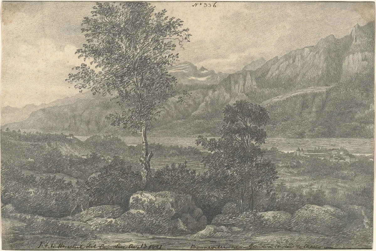 Bonneville Near Geneva On The Road To Chamonix Wall Art by Sir John Frederick William Herschel - High-Resolution Digital Print