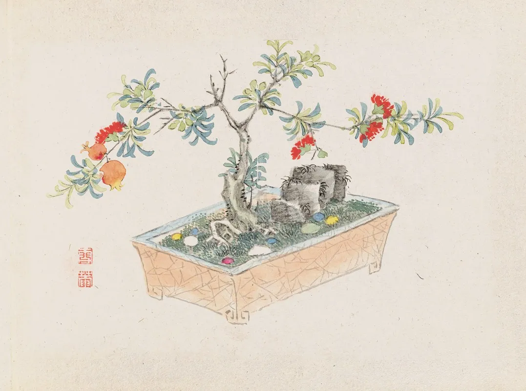 Bonsai Kabenzu Pl 12 Wall Art by Anonymous - High-Resolution Digital Print