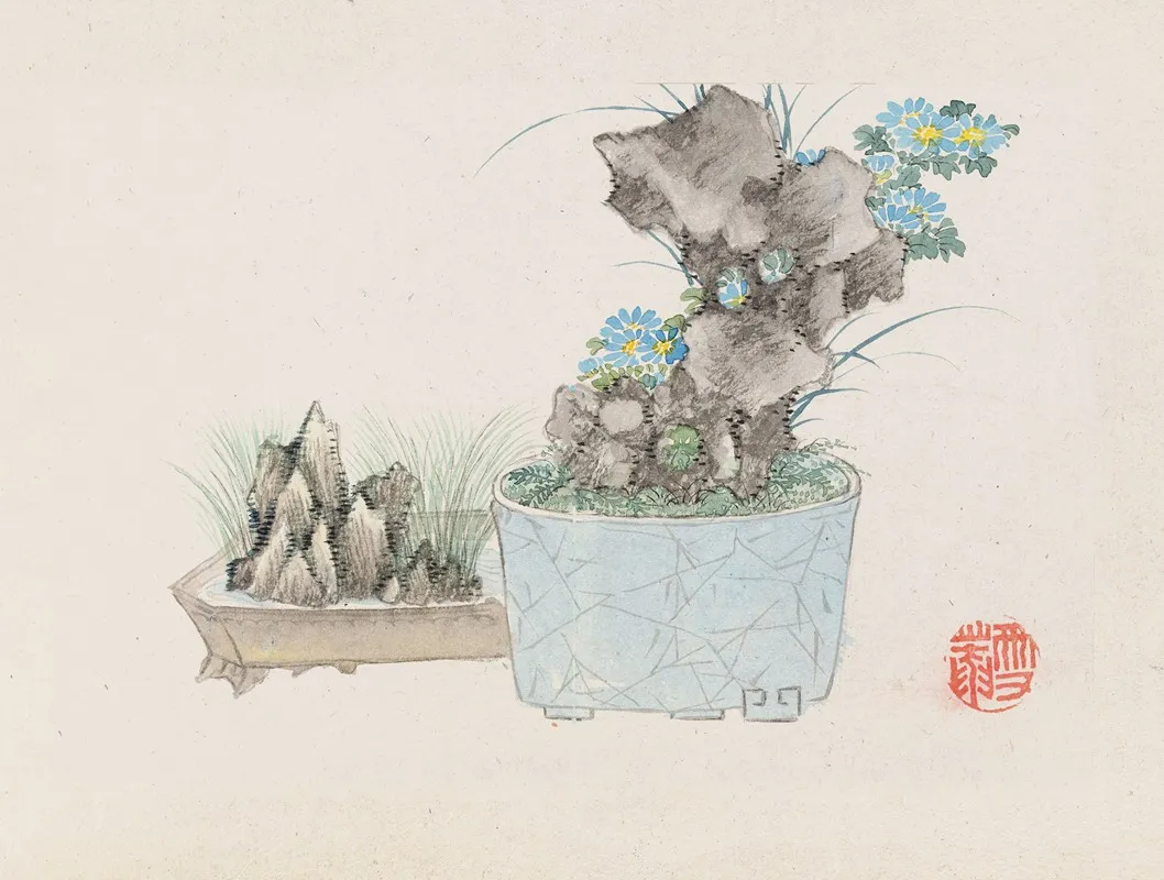 Bonsai Kabenzu Pl 14 Wall Art by Anonymous - High-Resolution Digital Print
