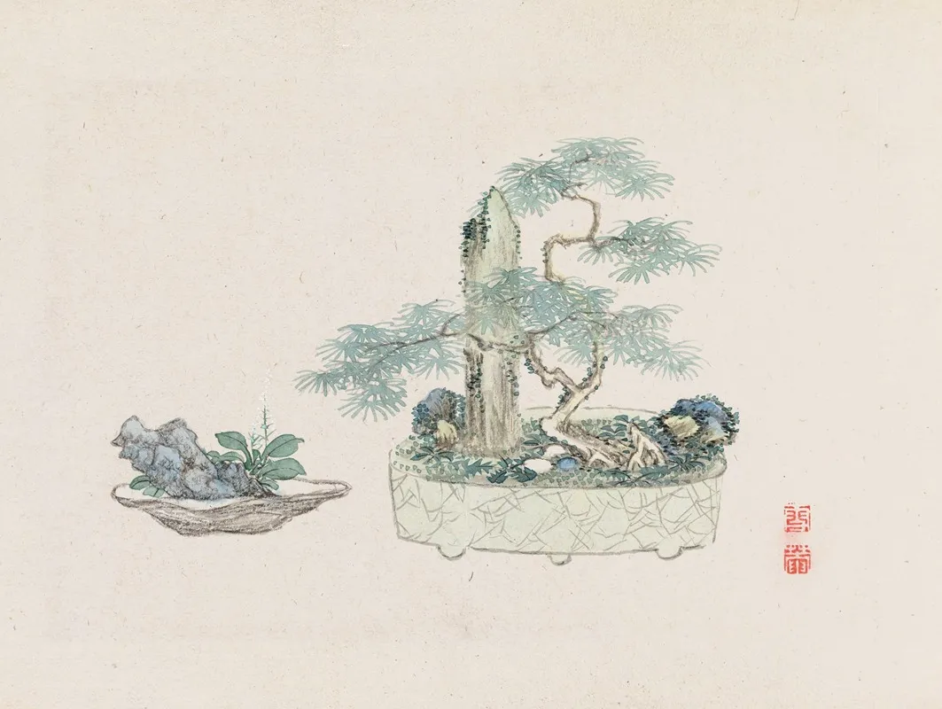 Bonsai Kabenzu Pl 21 Wall Art by Anonymous - High-Resolution Digital Print