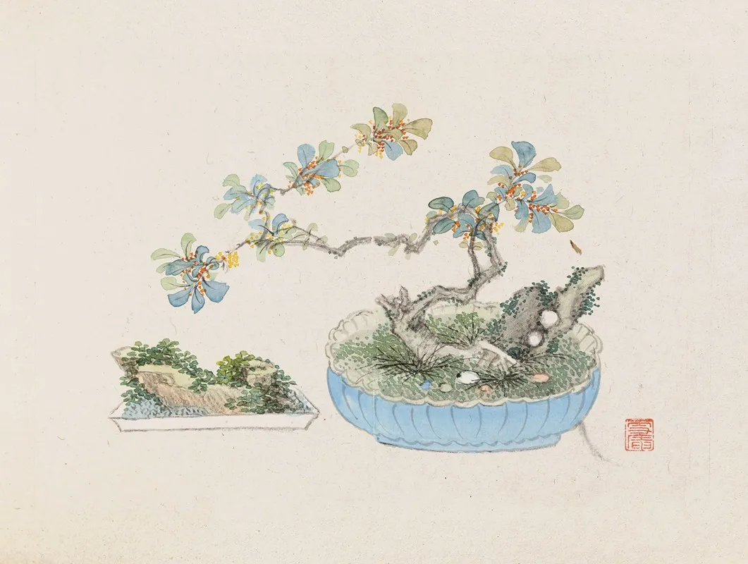 Bonsai Kabenzu Pl 22 Wall Art by Anonymous - High-Resolution Digital Print