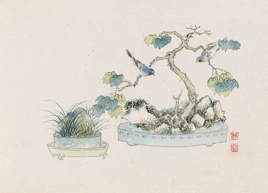 Bonsai Kabenzu Pl 24 Wall Art by Anonymous - High-Resolution Digital Print