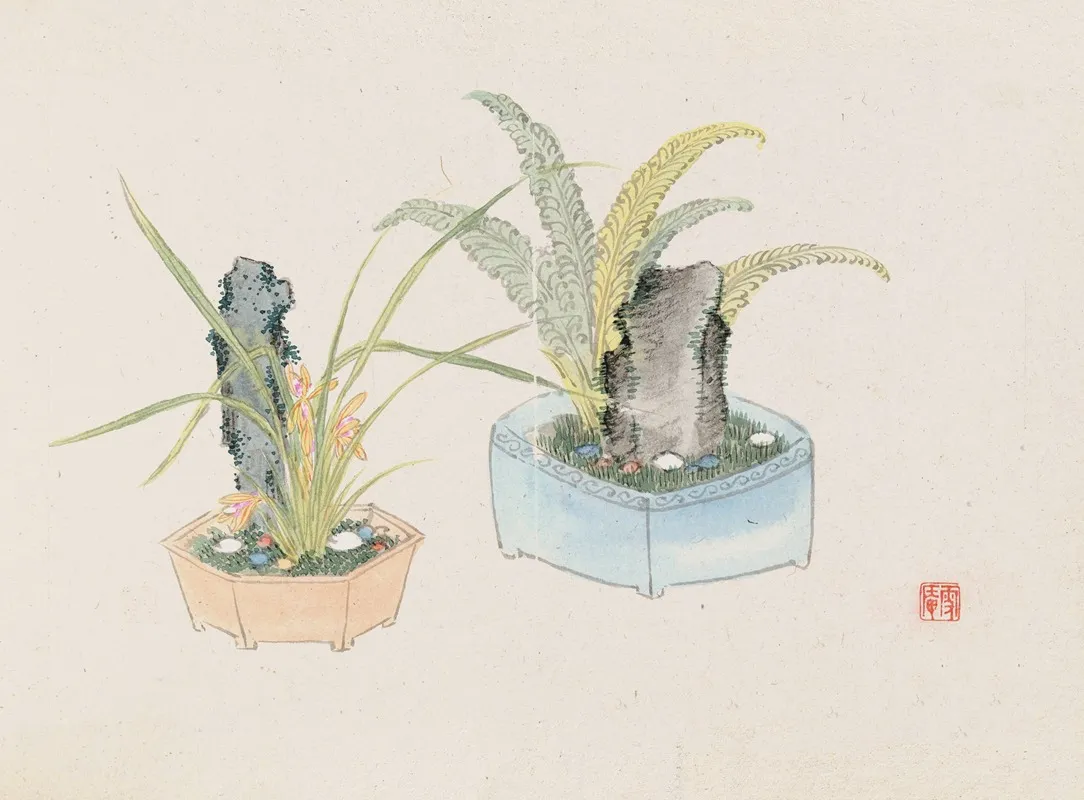 Bonsai Kabenzu Pl 26 Wall Art by Anonymous - High-Resolution Digital Print
