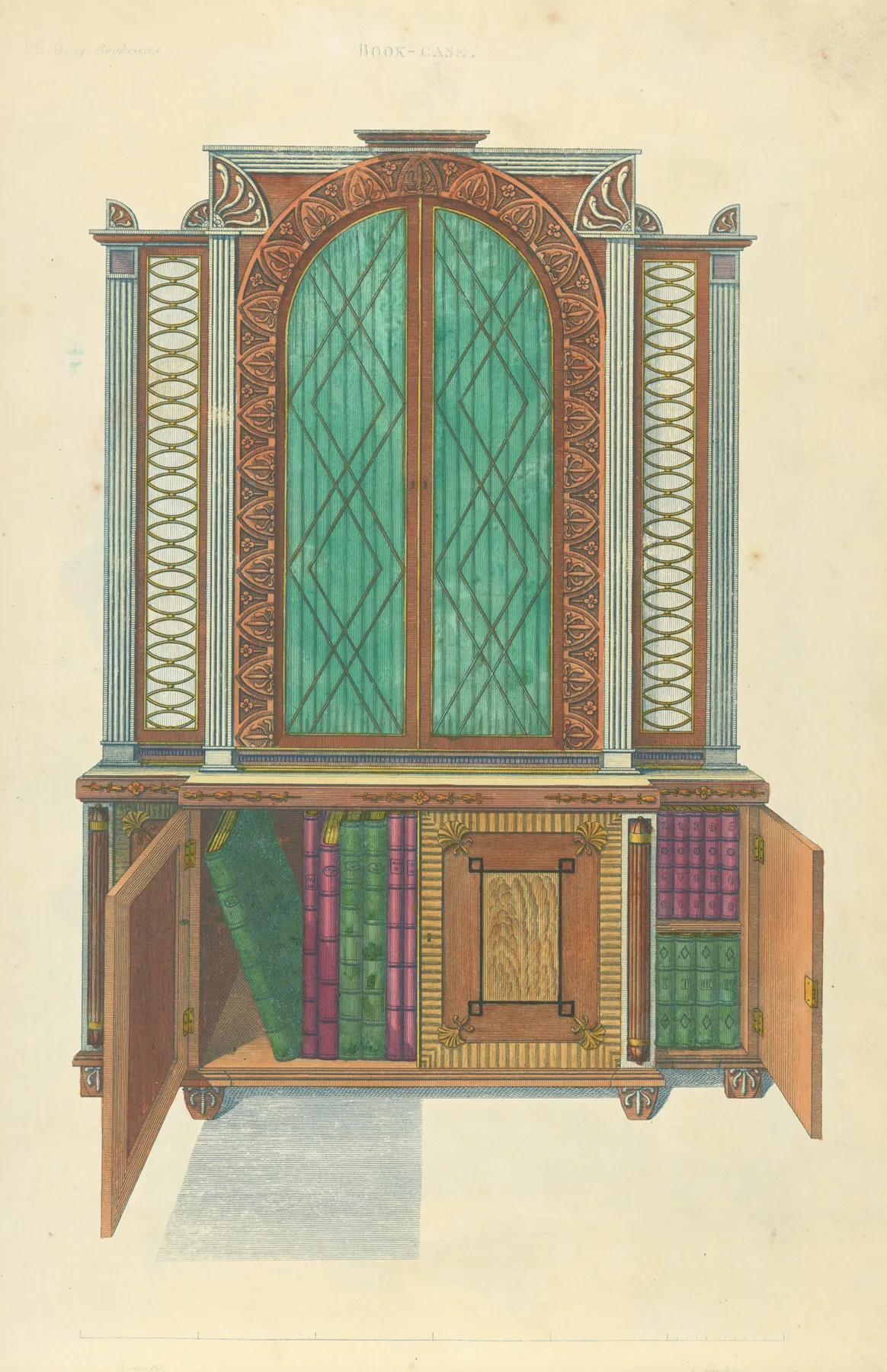 Book Case Wall Art by Thomas Sheraton - High-Resolution Digital Print