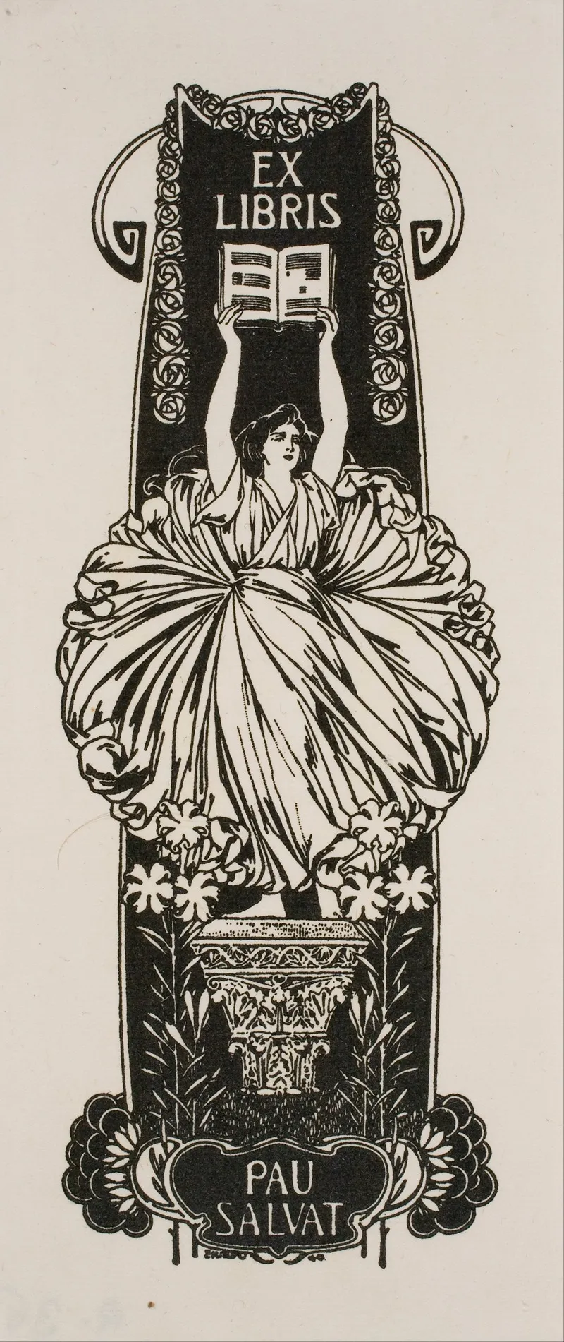 Book Plate Of Pau Salvat Wall Art by José Triadó - High-Resolution Digital Print