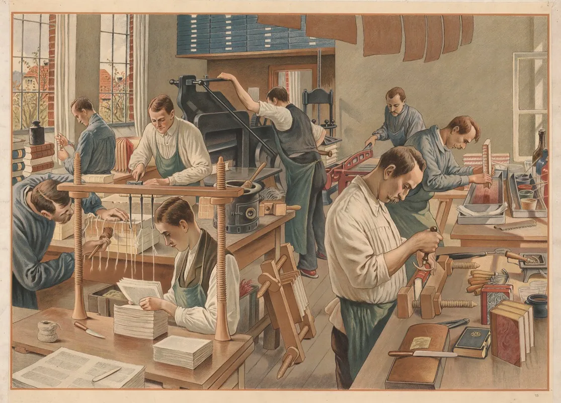 Bookbinder Wall Art by Felix Elssner - High-Resolution Digital Print