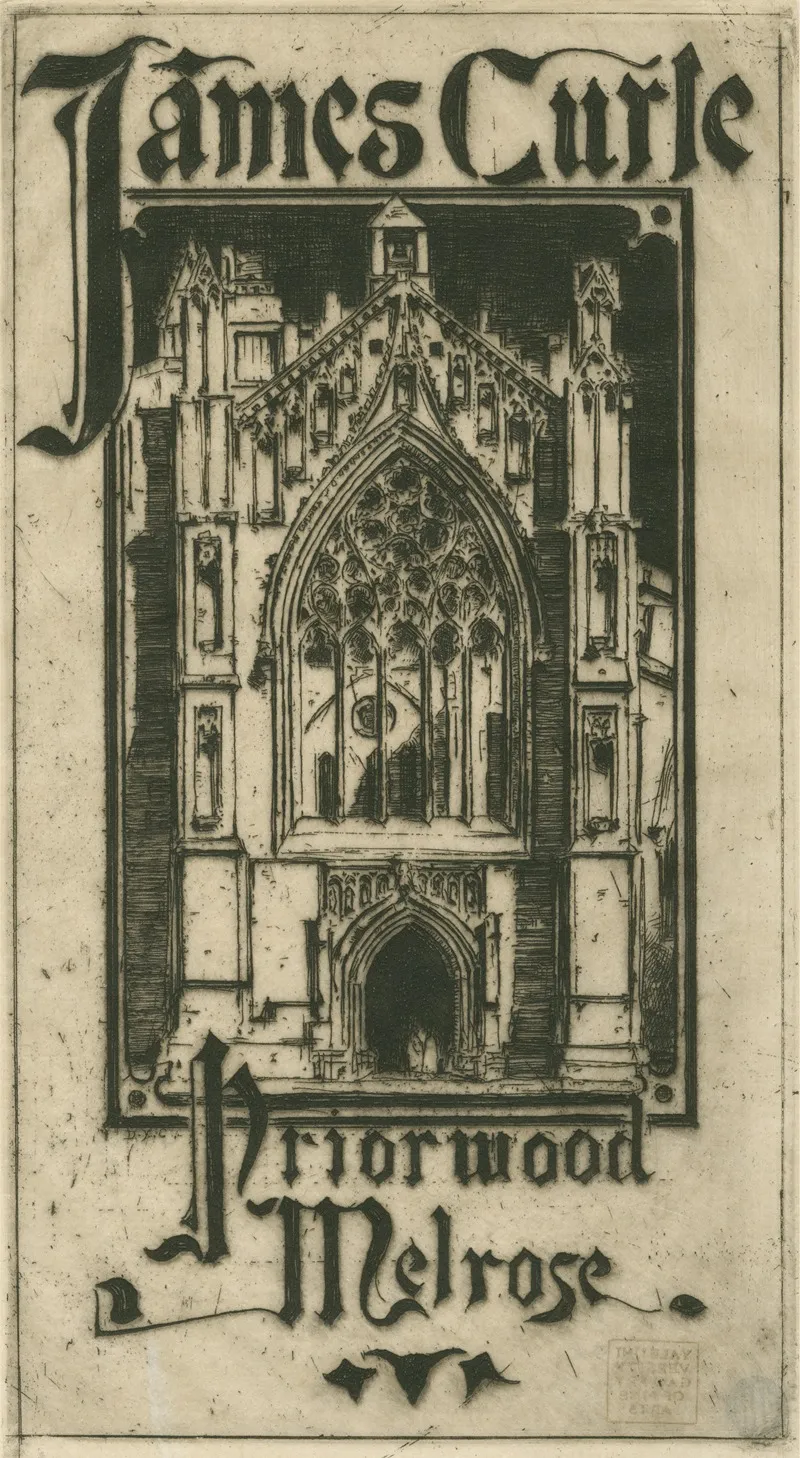 Bookplate For James Curle