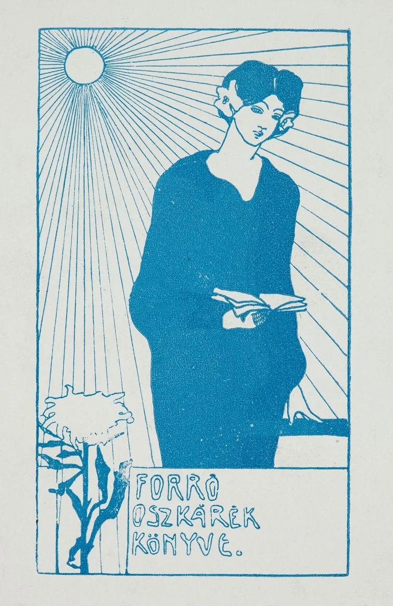 Bookplate Forro Oszkarek Konyve Wall Art by Ilona Máté - High-Resolution Digital Print