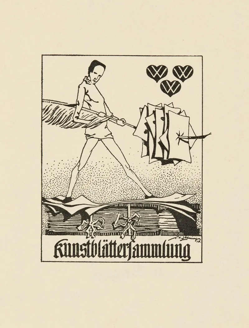 Bookplate Kunstblattersammlung Wall Art by Karl Friedrich Zähringer - High-Resolution Digital Print