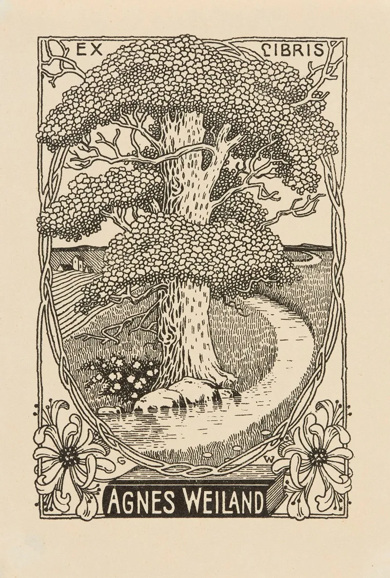 Bookplate Of Agnes Weiland 2