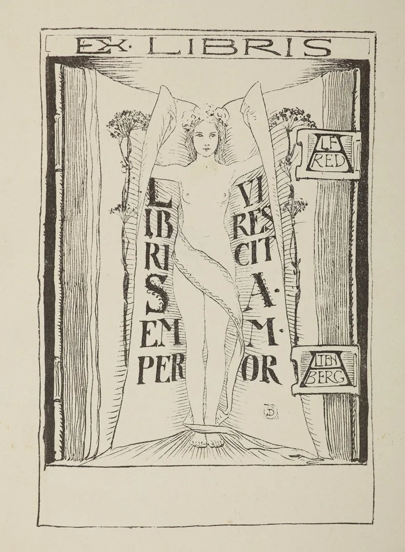Bookplate Of Alfred Altenberg Wall Art by Stanisław Dębicki - High-Resolution Digital Print