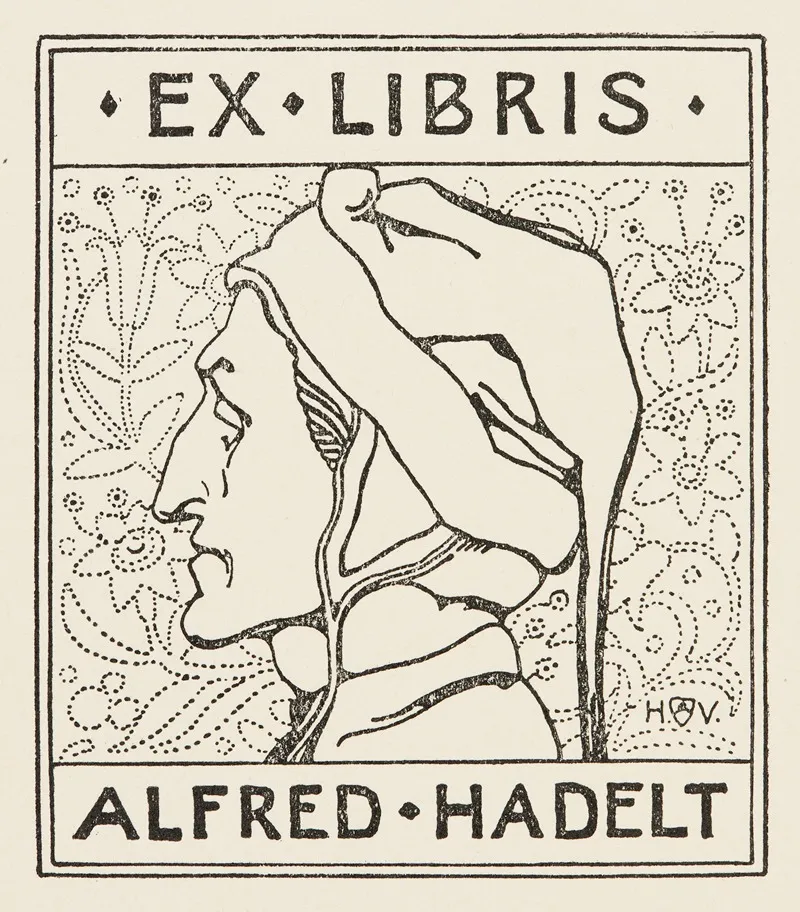 Bookplate Of Alfred Hadelt