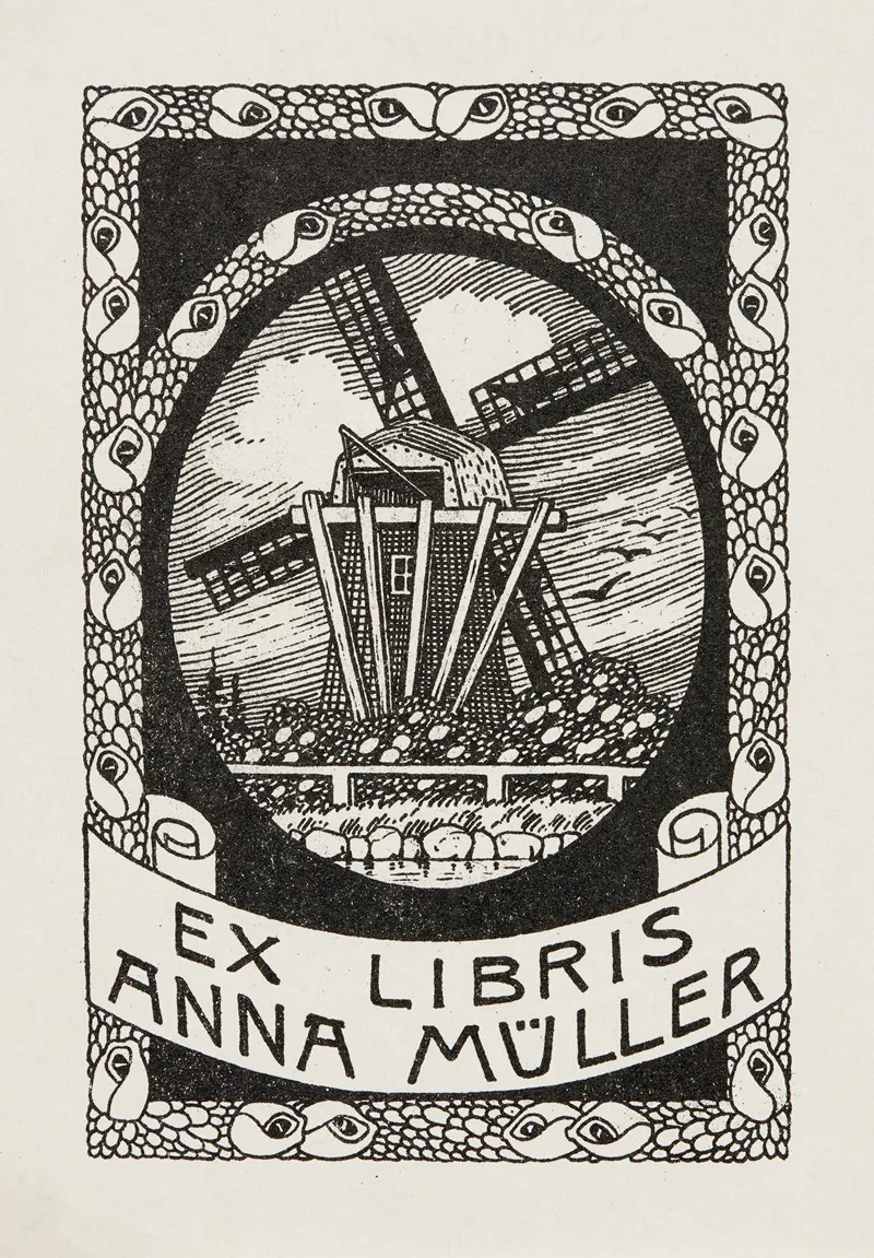 Bookplate Of Anna Muller