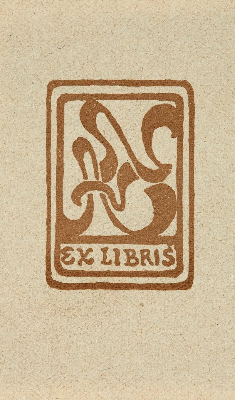 Bookplate Of Avn Wall Art by Max Elskamp - High-Resolution Digital Print
