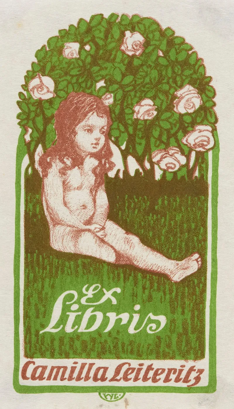 Bookplate Of Camilla Leiteritz Wall Art by Woldemar Leiteritz - High-Resolution Digital Print