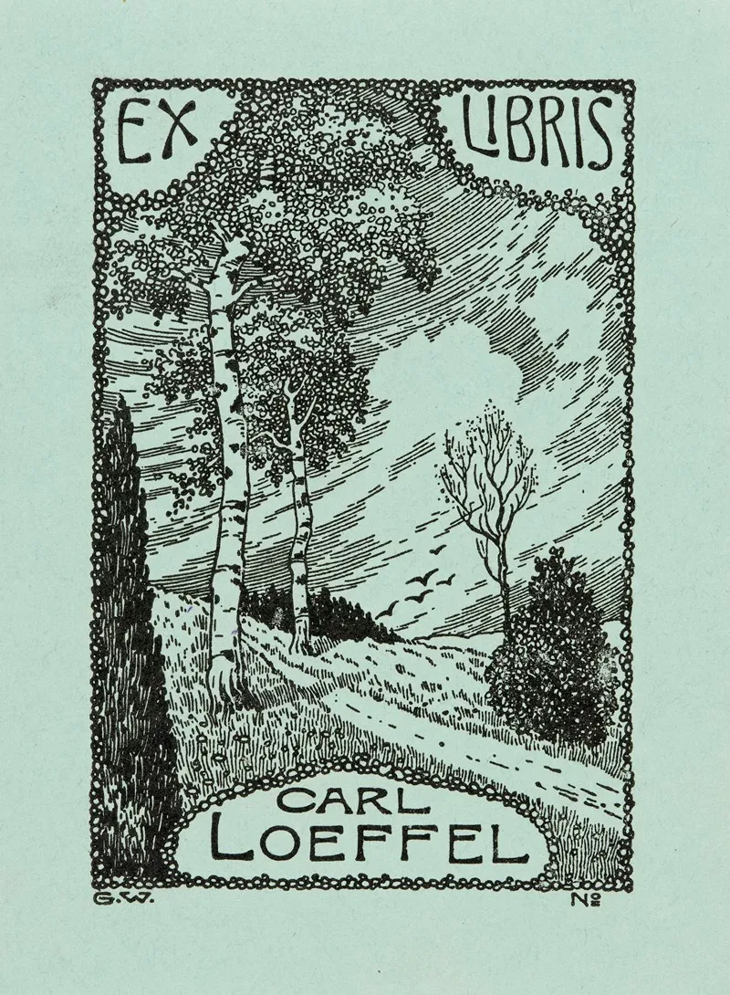 Bookplate Of Carl Loeffel