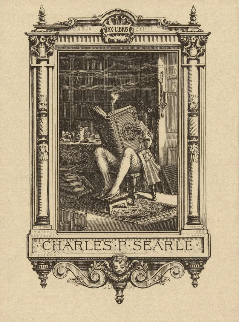 Bookplate Of Charles P Searle Wall Art by Sidney Lawton Smith - High-Resolution Digital Print