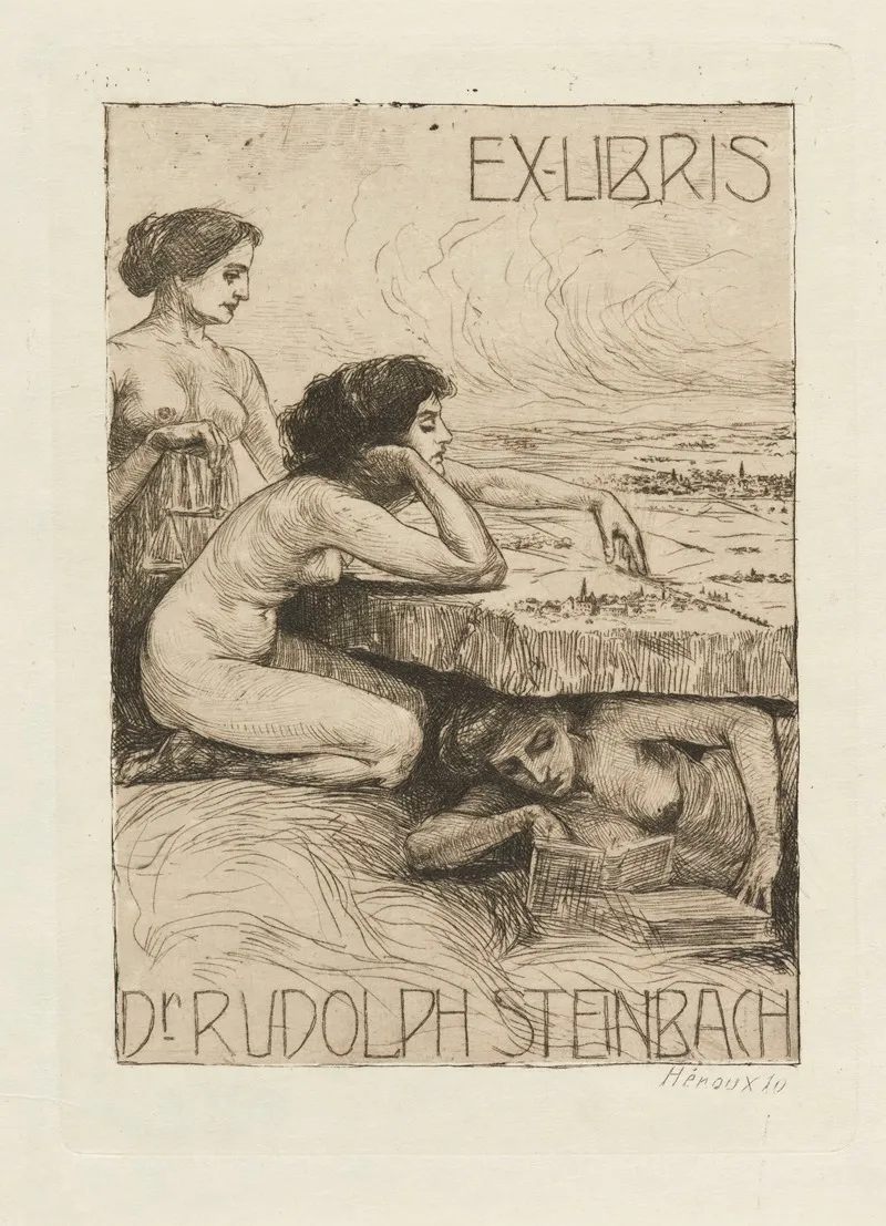 Bookplate Of Dr Rudolph Steinbach