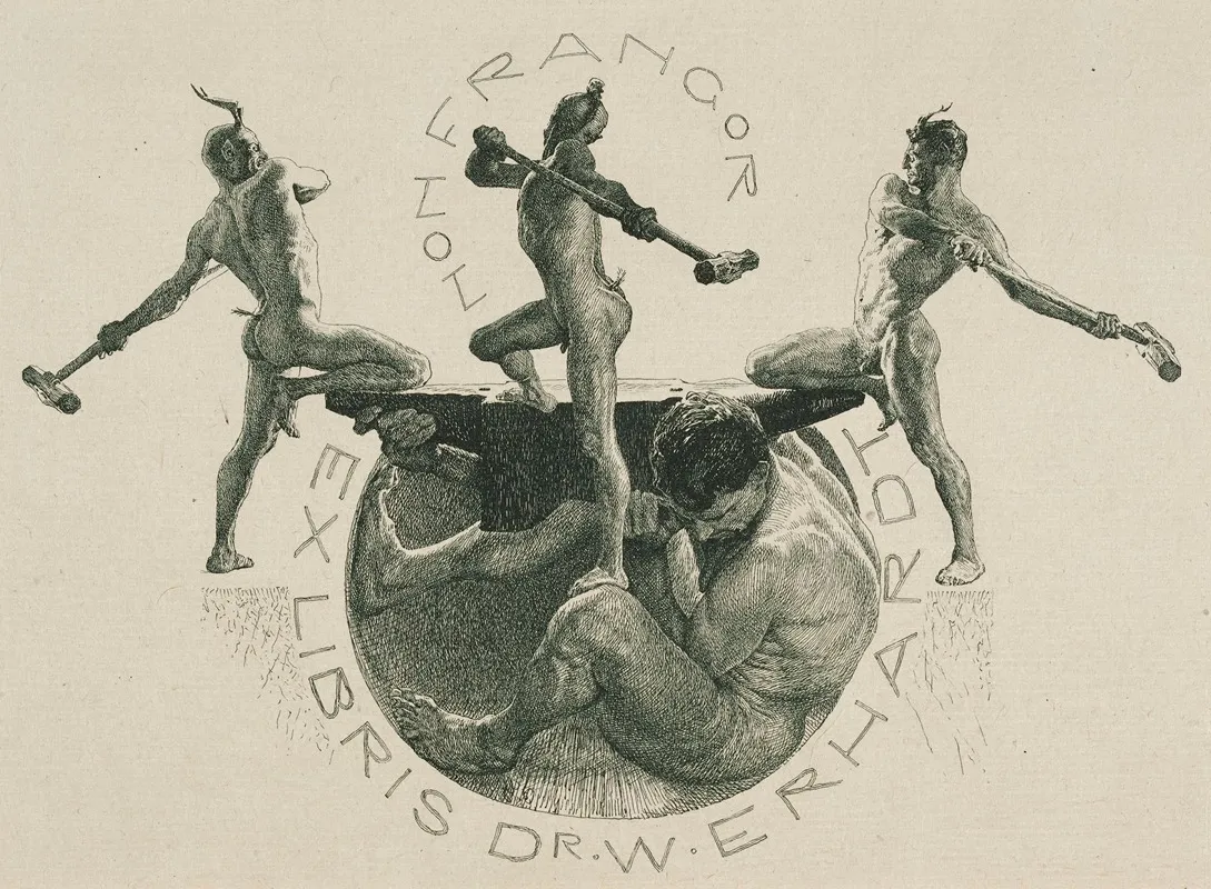 Bookplate Of Dr W Erhardt Non Frangor