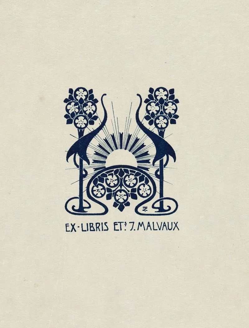 Bookplate Of Ets J Malveaux