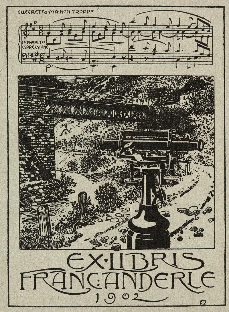 Bookplate Of Franc Anderle Wall Art by Alfred Roller - High-Resolution Digital Print