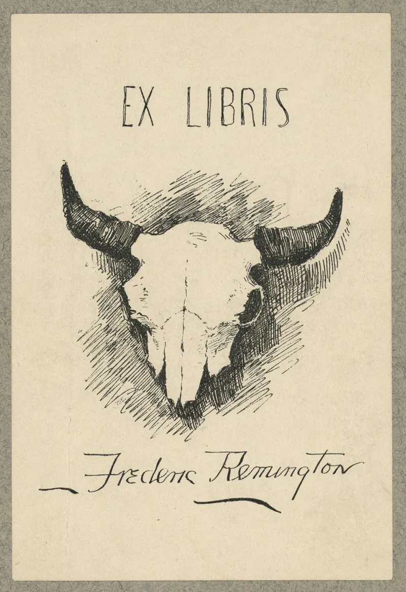 Bookplate Of Frederic Remington