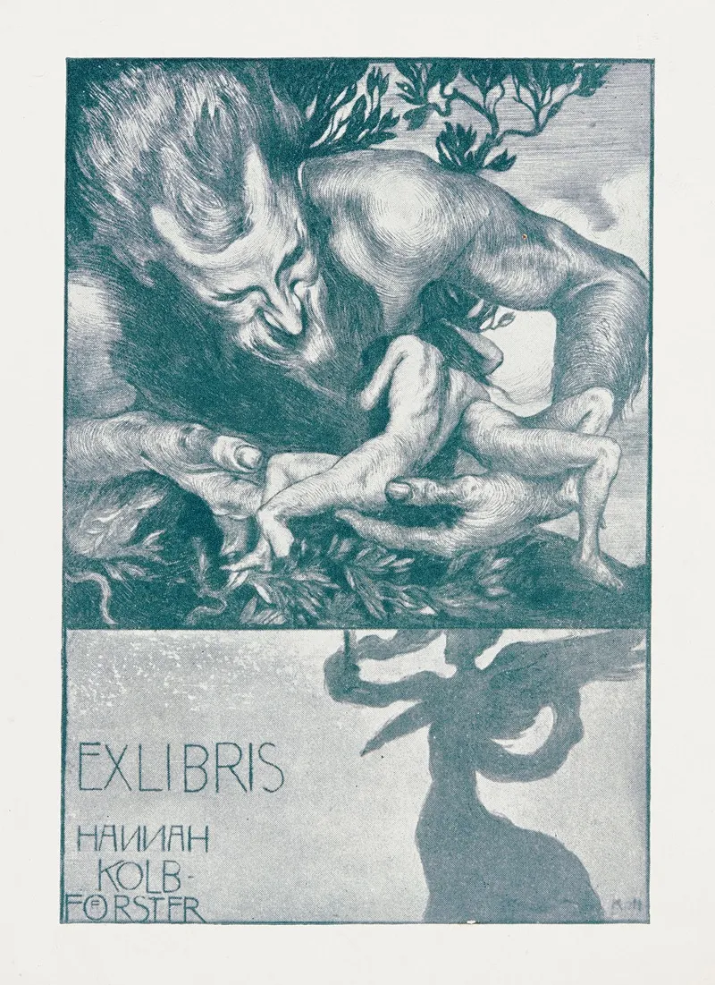 Bookplate Of Hannah Kolb Forster Wall Art by Alois Kolb - High-Resolution Digital Print