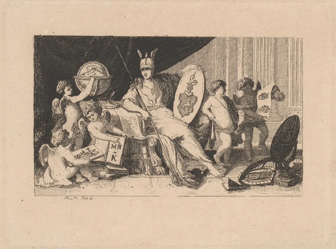 Bookplate Of Henryk Bukowski 1839 1900 Wall Art by Robert Ludwig Haglund - High-Resolution Digital Print
