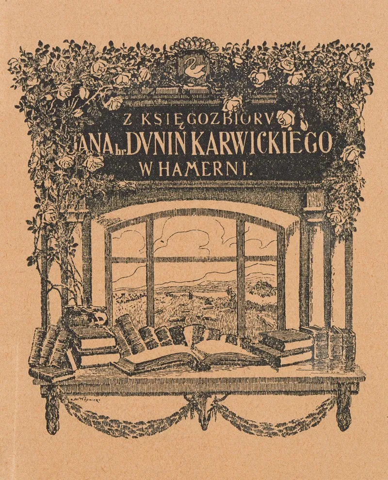 Bookplate Of Jan Dunin Karwicki Wall Art by Mikołaj Wisznicki - High-Resolution Digital Print