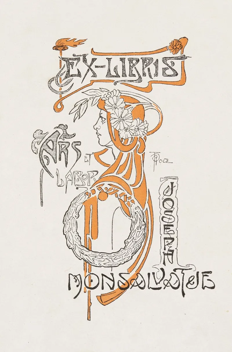 Bookplate Of Joseph Monsalvatje Ars Et Labor