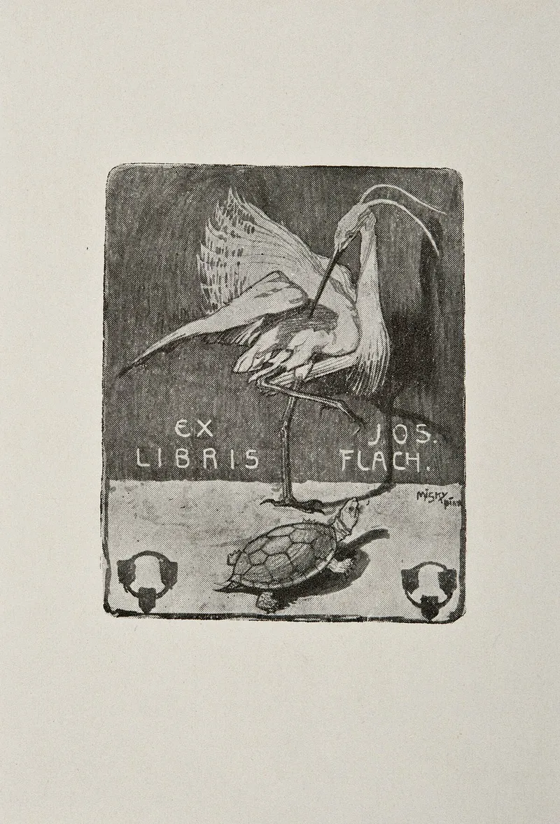 Bookplate Of Jozef Flach