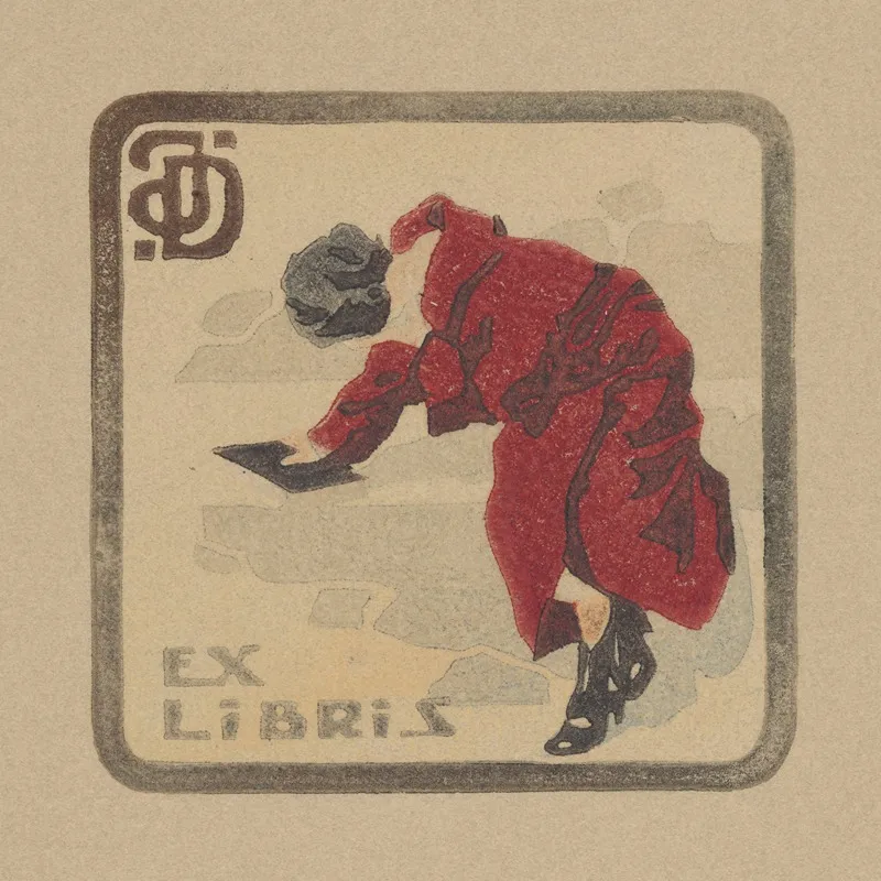 Bookplate Of Juliusz Dzierzanowski 2 Wall Art by Juliusz Dzierżanowski - High-Resolution Digital Print