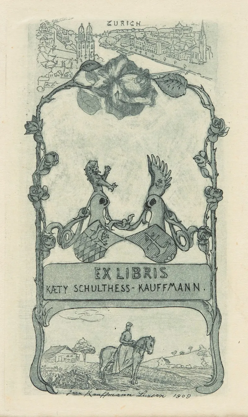 Bookplate Of Kaety Schultess Kauffmann