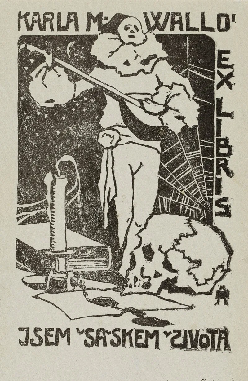 Bookplate Of Karl Wallo Jsem Saskem Zivota