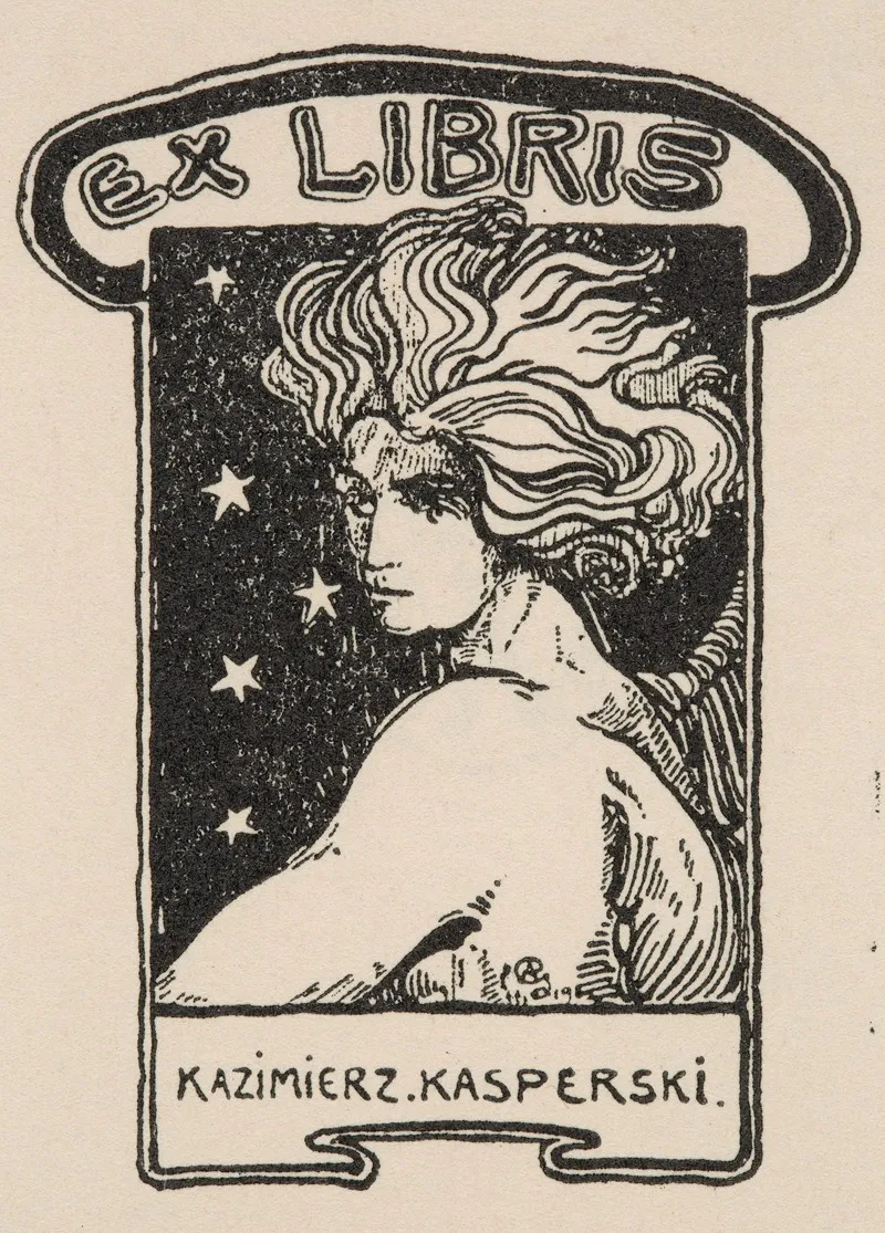 Bookplate Of Kazimierz Kasperski 1873 1951