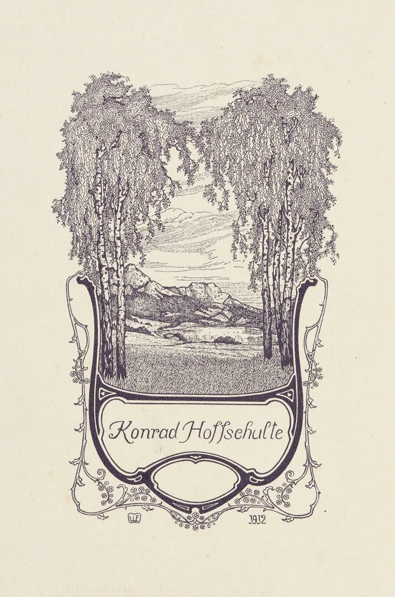 Bookplate Of Konrad Hoffschulte 2