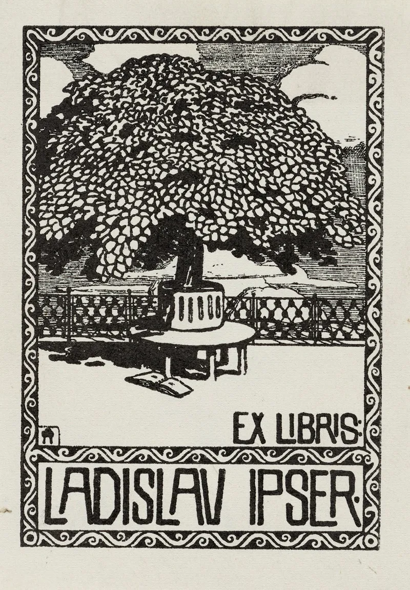 Bookplate Of Ladislav Ipser